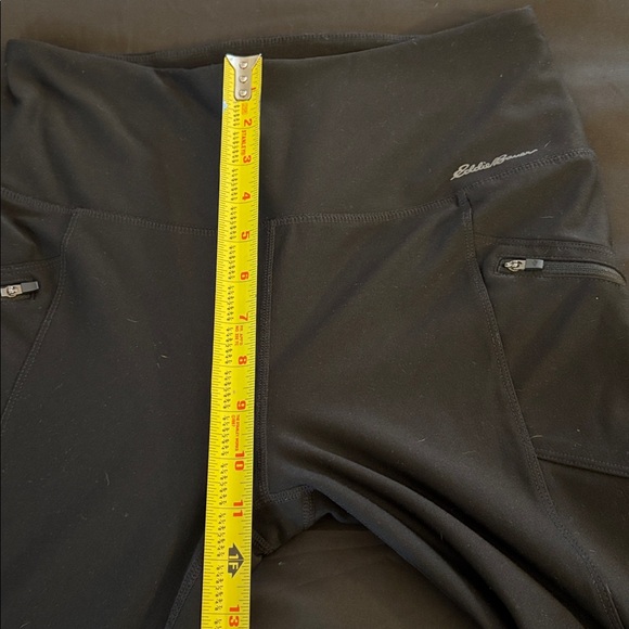 Eddie Bauer Black Trail Tight High-Waisted Leggings with Zippered Pockets-M - Picture 9 of 11